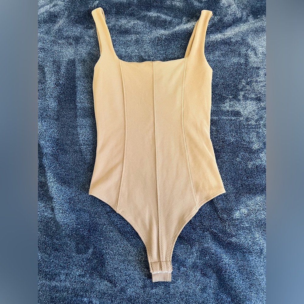 Tan Tank Top Bodysuit